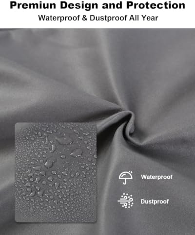 88 Keys Digital Piano Keyboard Cover, Waterproof Dustproof Oxford Fabric, Soft Plush Lining, Dual Zipper Design, 53×12 Inch, Black, Compatible with Yamaha/Kawai/Roland/Casio (Grey) - Image 6
