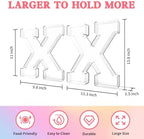 13.8" Acrylic Letter Charcuterie Tray,Fillable Alphabet Box (Letter X) - Image 2