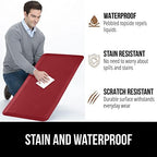 GORILLA GRIP Cushioned Antifatigue Kitchen Mat for Floor, 48x20, Red - Image 4