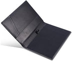HISCOW Slim Leather Junior Padfolio, 5x8 Notepad Cover, Classic Black - Image 4