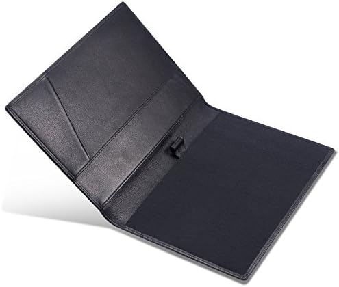 HISCOW Slim Leather Junior Padfolio, 5x8 Notepad Cover, Classic Black - Image 4