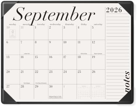 Jotsome Large Desk Calendar 2026-2027 with Desk Mat, Desk Calendar 22"x17" by Jotsome