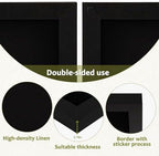 Double-Sided Wood Framed Cork Board with Linen, 30" x 20"（Black） - Image 2
