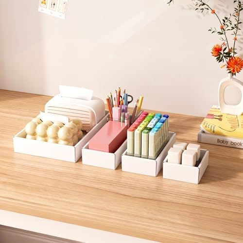 30 PCS Multisizes White Cardboard Drawer Organizers - Image 6