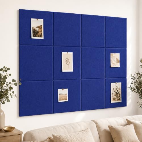Felt Bulletin Board Tiles, Cork Board Alternative, 48 x 36 in by CreateYourIdealSpace