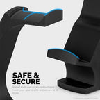 BRAINWAVZ The Gravitas - Headphone Stand & Game Controller Holder for Desk - Universal Design for All Types of Headsets & Gamepads (Black) - Image 6