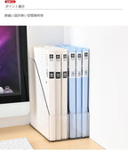 Magazine Holder, Clear Plastic Vertical File Magazine Organizer, Desktop File Magazine Book Storage Shelf for Office Desk (4PCS) - Image 5