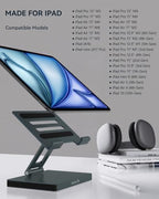 2026 iPad Pro Stand USB C Hub, Multiport Adapter for iPad Air M5 M4 M3 13 11 12.9 Inch Docking Station 4K 60Hz HDMI, RJ45 Ethernet, SD/TF Card Reader, USB 3.0 Port, iPad A16 Galaxy Tablet DeX Dock - Image 5