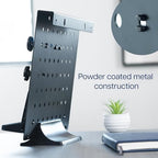 VIVO Steel Freestanding Desktop Pegboard, Cute 12 x 10 inch Peg Board with Accessories, Optional Wall Mounting, Black, PP-DK04F - Image 6