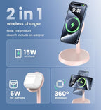 Magnetic Wireless Charger, 2-Pack 25W Fast Mag-Safe Stand for iPhone 17-12 - Image 3
