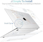 MEEgoodo for MacBook Air 13.3 inch Case 2021 2020 2019 2018 A2337 M1 A2179 A1932, Clear Case for MacBook Air M1, Hard Shell with Keyboard Webcam Cover & Trackpad Film & Type C Adapter,Engraving Floral - Image 4