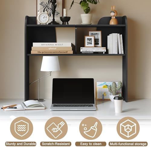37" Wooden 3-Tier Desktop Bookshelf - Image 7