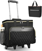 Ytonet 17.3" Rolling Teacher Bag, Rolling Cart for Teachers with Tote Bag by YTONET