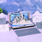 3D Memo Pad, 3D Calendar 2027, Time Piece Calendar, Tear-Off Calendars 2027, 3D Paper Carving Art Memo Pad, Art Carving Sticky Notes for Office Home Gifts Ornaments (Mount Everest) - Image 3
