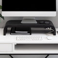 Anji Mountain Monitor Stand for Desk - Desktop Organizer & Laptop Riser, Ergonomic Monitor Riser, Space-Saving, Durable, Easy Assembly & Ideal for Home & Office, Black, Power Edition by AnjiMountain