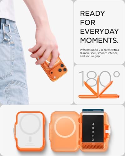 Spigen for MagSafe Wallet, Holds 5-6/7-8 Cards, Hardshell - Image 4