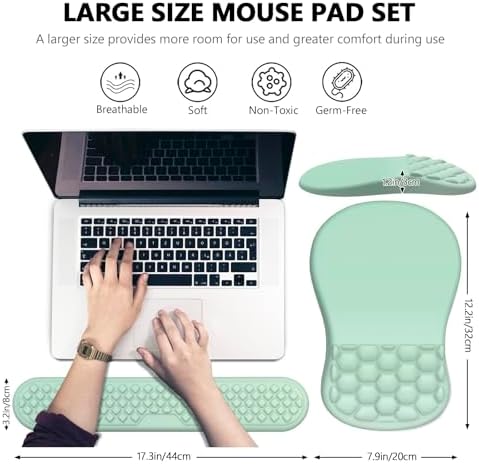 Ergonomic Mouse Pad Wrist Rest, 2 in 1 Keyboard Pad for Office - Image 5