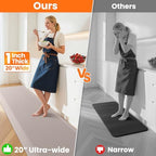 1-Inch Thick Anti-Fatigue Mat for Kitchen and Standing Desk, 20"x72", Khaki - Image 7