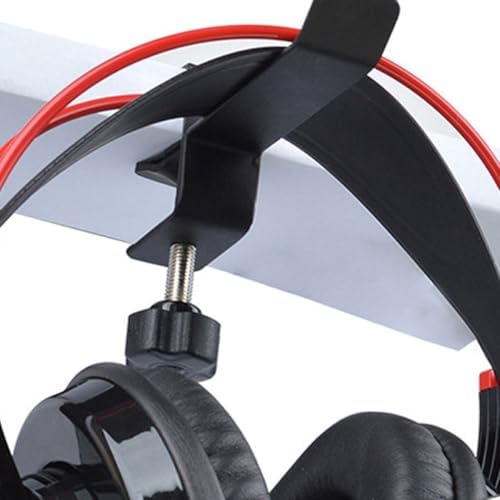VOSAREA 2pcs Metal Headphone Hanger Hooks Heavy Duty Headset Rack with Black Painted Finish for Schoolbag and Handbag Under Desk Storage - Image 4