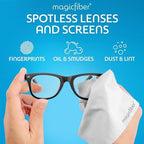 MagicFiber Microfiber Cleaning Cloth, Glasses Cleaner, Eyeglass Wipes, 30pk - Image 2