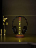 YuanDian Headphone Stand, Personalized Light up Wood Headset Holder for Desk, Gaming Headset Wood Holder RGB with 7 Color Lights for Game Room Decor, Cool Gamer Gifts for Men Boyfriend - Image 3