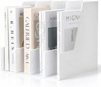 CiWiVOKi Vertical Magazine File Holder, 4 Pack, White by CiWiVOKi