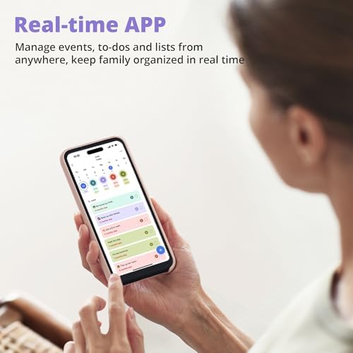 Digital Calendar 32 Inch Touch Screen, Electronic Wall & Desk Calendar Chore Chart for Monthly/Weekly Family Planner and Rewards, 1080P Interactive Display Smart Calendar for Home Organization - White - Image 5