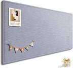 Large Bulletin Board, 60 X 35 Inches Felt Cork Board with 40 Pushpins, Foldable Felt Notice Pin Board Photo Display Board with Self-Adhesive Tape for Office Home School (Light Gray, 60x35 inch) by Subeauty