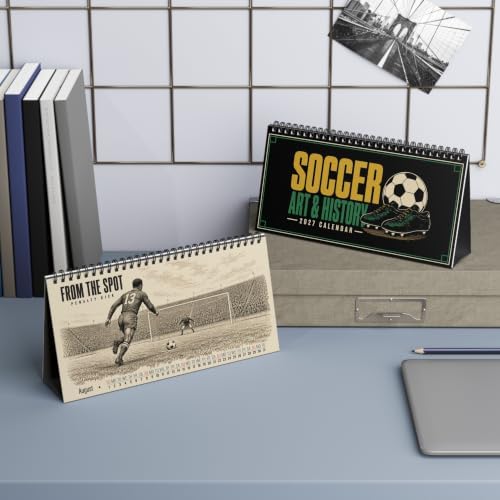 Soccer Art & History – 2027 Art Calendar | Vintage American Soccer Desktop Calendar | Best Gift for Sports Fans - Image 4
