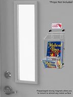 Magnetic Brochure Box and Card Bin with Lid Metal Mount Indoor or Outdoor Caddy Holds 4" x 6" Printed Postcards with Take One Sticker Hangs On Smooth Metal Surfaces by Marketing Holders - Image 4