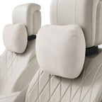 2 PCS Car Pillow for Driving Seat Soft Suede Headrest Neck & Lumbar Support by GoodpillowBetterdriver