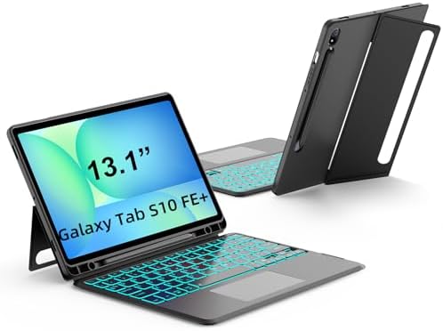 JUQITECH Magnetic Trackpad Keyboard Case for Samsung Galaxy Tab S10FE+ 13.1 by JUQITECH