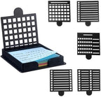 Sticky Note Holder with Template Dispenser for 3x3 Notes Desk Organizer 2 Pack - Image 3