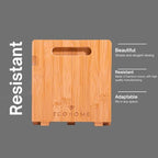 Desktop Bookshelf Expandable with Two Drawer Organizers Made of Bamboo, Collapsible Design & Compartments for Efficient, Clutter-Free Workspace Organization - Sleek Bookshelf - Image 6