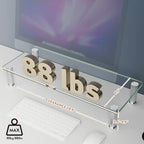 2 Pack Computer Monitor Riser with Height Adjustable Multi Media Desktop Stand for Flat Screen LCD LED TV, Laptop/Notebook/Xbox One,HD01T-201 - Image 3