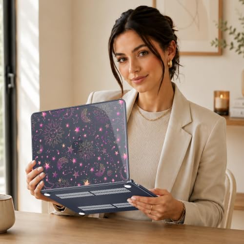 May Chen Compatible with MacBook Neo 13 inch Case 2026 Model A3404, Plastic Hard Shell,Keyboard Cover,Screen Protector,Dust Plug, for MacBook Neo 13" with A18 Pro Chip,Cosmic Galaxy - Image 6