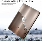 Case for 7" Kindle Paperwhite 12th Generation 2025/2024 & Kindle Colorsoft Signature Edition, Multi-Angle Viewing PU Leather Case with Card Slot for Kindle Paperwhite 2025 - Silver Flower - Image 2