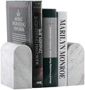 Koville Greek Natural Marble Bookends for Shelves, Book Ends for Heavy Books, 13LBS Ultra Heavy Duty Book Holders, Triumphal Arch Bookends Office Bookshelf Decor for CDs/Video Games(Volakas) by Koville