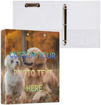 Custom Photo Text 3 Ring Binders 1.5 Inch Personalized Pictrue Three Ring Binders Versatile Binder for Work School Office Supply 2 Pack - Image 3