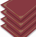Red Certificate Holders (50 Packs), Diploma Covers Gold Foil Border - Image 2