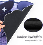 GeekShare Large Gaming Mouse Pad Wrist Support Set Non-Slip Rubber Back Desk Mat and Memory Foam Wrist Rest for Keyboard,Perfect for Gaming,or Home Office - Star Wings Dark Version - Image 4