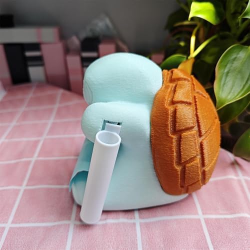 Animal_Turtle Sticky Note Holder Pop-up Note Dispenser with Pen Holder for Desk Office Decor, 3x3 In, Blue, C33 - Image 4