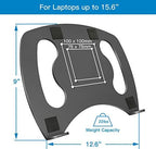Laptop Tray Steel Notebook Holder for Monitor VESA Mount Stand Fits VESA 100x100 mm Mounting Holes with M4 Screws, 22lbs Capacity with Vented Cooling Platform - Image 4