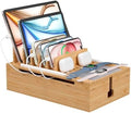 Pezin & Hulin Bamboo Charging Station-Natural, (No USB Charger and Cables) by PezinHulin