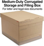 Staples Medium-Duty 100% Recycled Storage Boxes, Letter/Legal, 12-Pack - Image 2