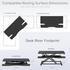VIVO Black 48 in Standing Desk Converter, DESK-V048KB - Image 6