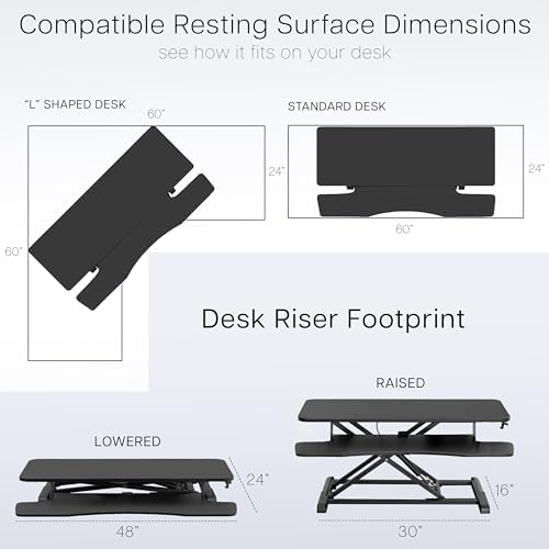 VIVO Black 48 in Standing Desk Converter, DESK-V048KB - Image 6