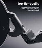 Aulumu G09 Magnetic Ring Grip | Omnidirectional Rotation | MagSafe Compatible | Aluminium Alloy Construction | Stable Dual-Sided Magnetic Attachment | Includes Handle Ring Phone Stand- Silver - Image 5