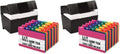1InTheOffice Index Card Box & Holder 5x8, 400 Capacity & Guide Set A-Z, 1/5 Tab (Pack of 2) by 1InTheOffice