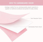Criusia Drawer Organizer Clothes, 21 Pack Dresser Organizer for Baby Clothes, Underwear, Sock - Foldable Closet Organization and Storage Dividers Bins for Nursery, Bedroom (Pink) - Image 7